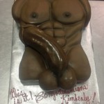 Big-fat-cock-swinging-across-body-builder-pecks-abs-sex-cake